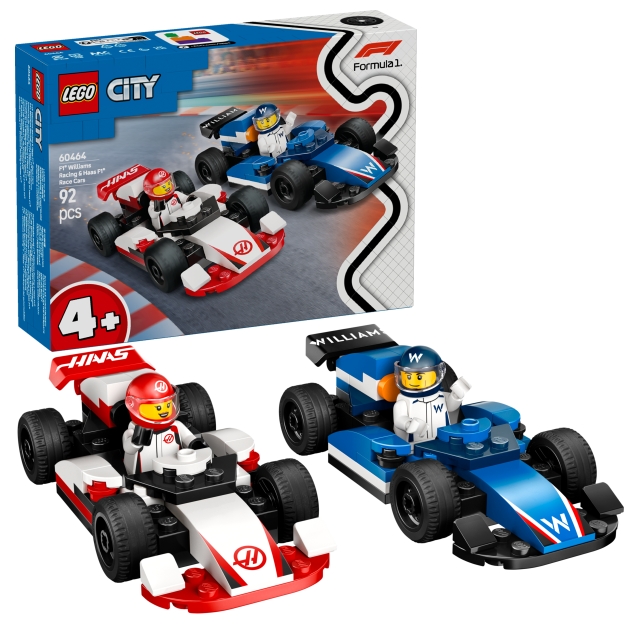 LEGO LEGO Kaupunki - F1® Williams Racing & Haas F1® kilpa-autot (60464)