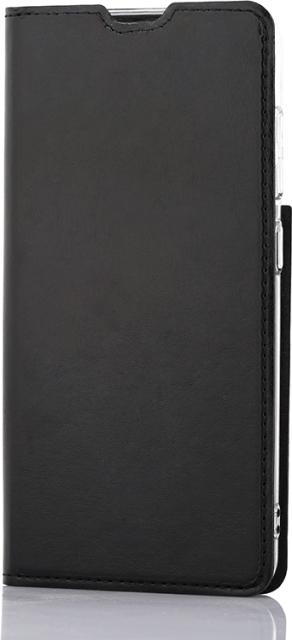 Wave BookCase -suojakotelo, Samsung Galaxy S21 FE 5G, musta