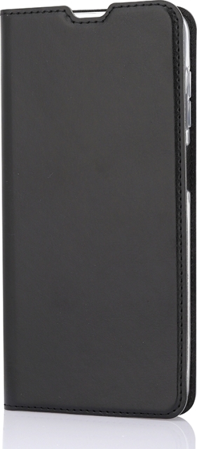 Wave BookCase -suojakotelo, Samsung Galaxy A12, musta