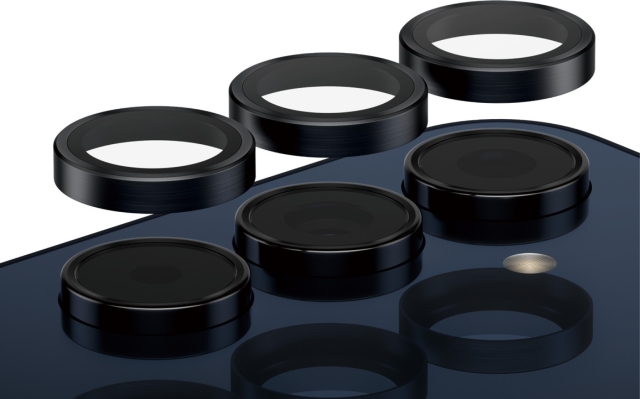 PanzerGlass Hoops -kameran linssinsuoja, Samsung Galaxy A55 5G, musta