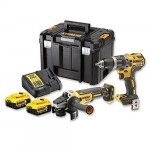 DeWALT Værktøjssæt DeWalt DCK2080P2T-QW (DCD796 + DCG405)  18 V  2x5,0 Ah batt