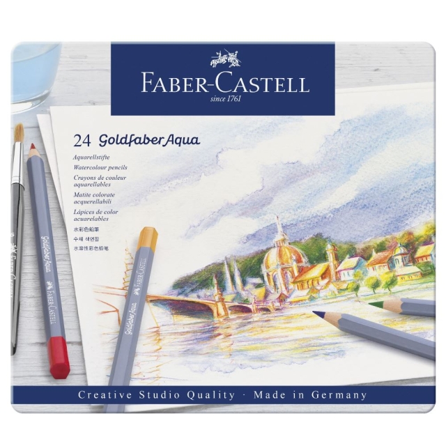 Faber-Castell Goldfaber akvarellipurkki, 24 kpl (114624)