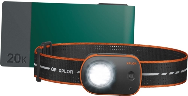 GP Powerbank 20000 mAh ja otsalamppu PHR16 paketti