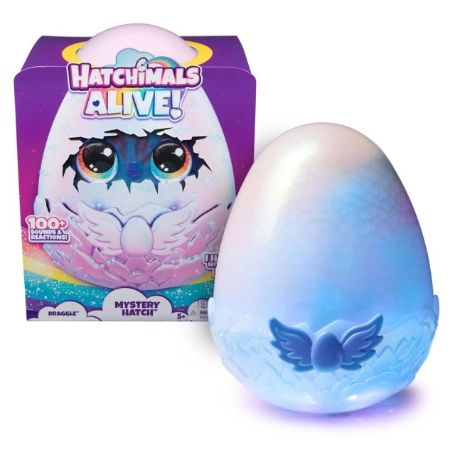 Hatchimals Elävä salainen luukku Draggle Asst. (6069282)
