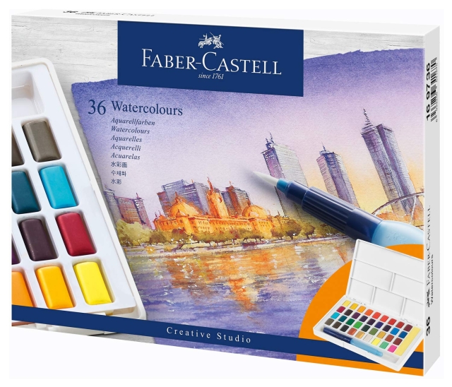 Faber-Castell Vesivärit pannuissa 36ct setti (169736)