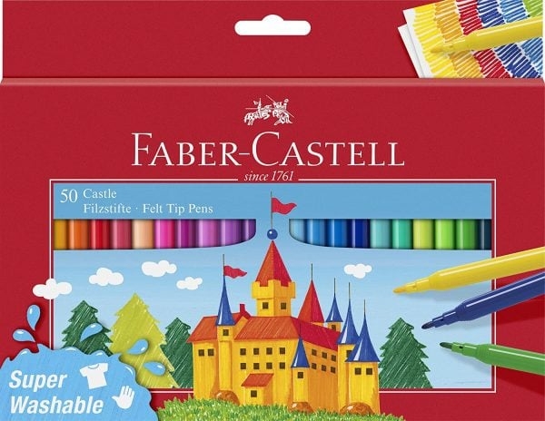 Faber-Castell Huopakärkikynä Castle 50 kpl pakkaus pahvilaatikossa (554204)