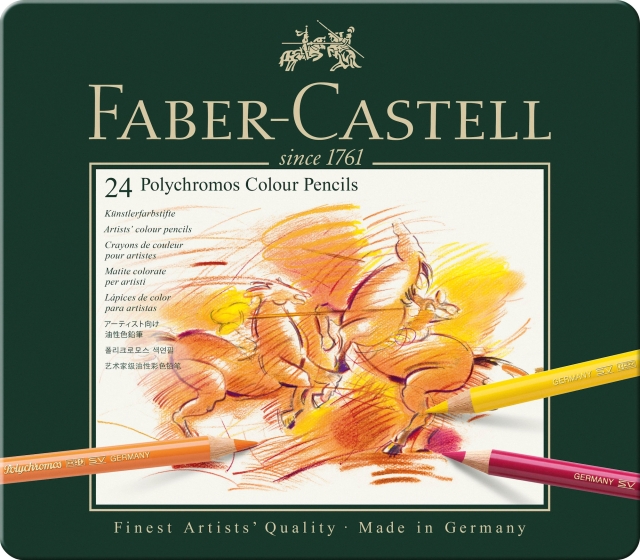 Faber-Castell Polychromos värikynä, 24 kpl (110024)