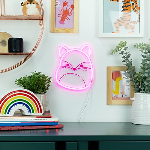 Fizz Creations Squishmallows - Fifi Neon seinävalo - vaaleanpunainen
