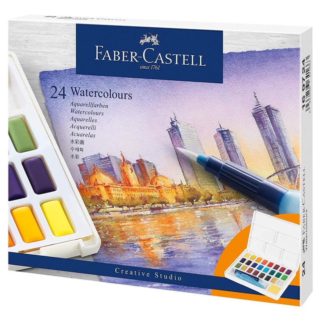 Faber-Castell Vesivärit pannuissa 24ct setti (169724)