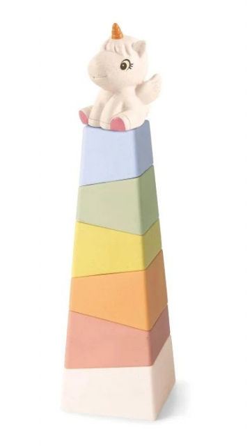 Kinder and Kids Vehnän oljenkorsi yksisarvinen tornin pinoamispeli - (K30009)