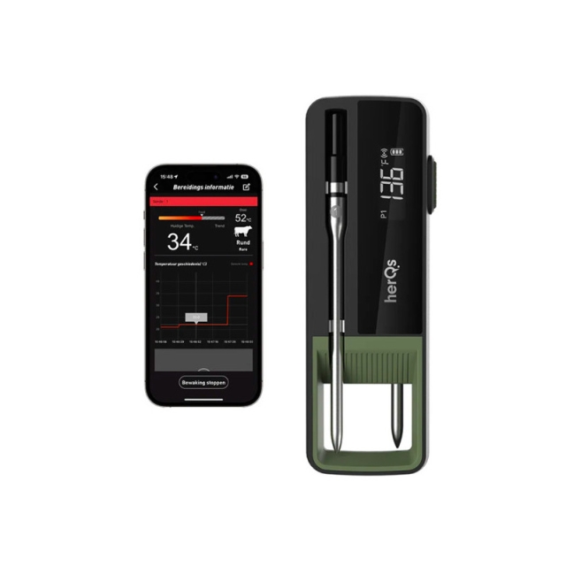 HerQs - Double Max grilli-/ilmankuivauslämpömittari