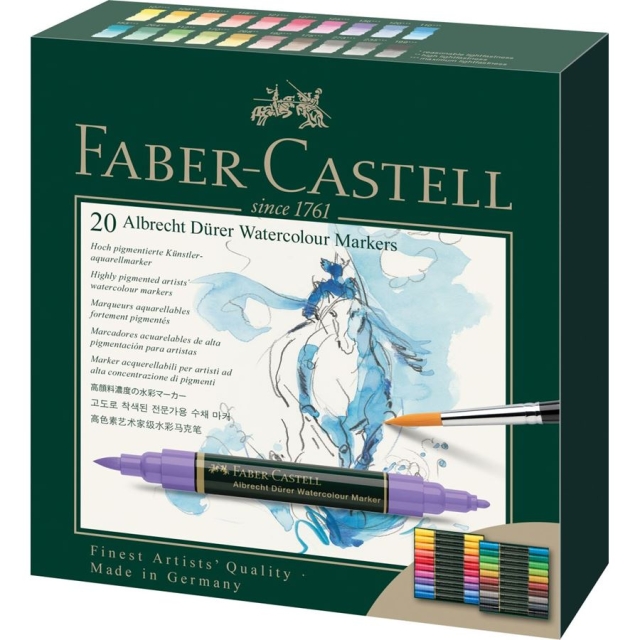 Faber-Castell Albrecht Dürer akvarellimerkki, 20 kpl lompakko