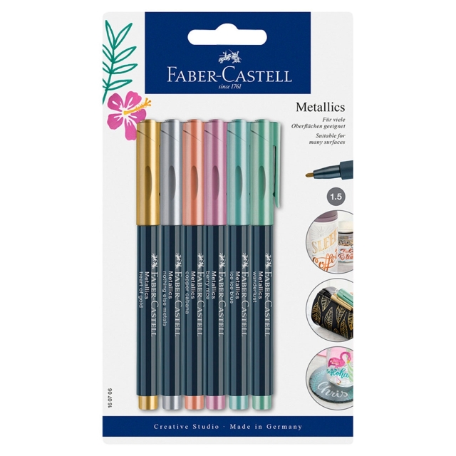 Faber-Castell Metallivärit, 6 kpl (160706)