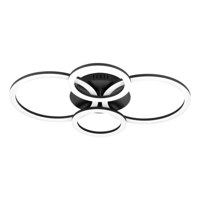 Eglo Paranday-Z kattovalaisin ympyröillä musta 61.5x45 - TW - Zigbee, Bluetooth