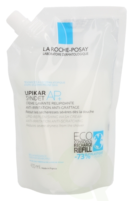La Roche LRP Lipikar Syndet AP+ Lipid-Repl. Wash Cream - Refill 400 ml