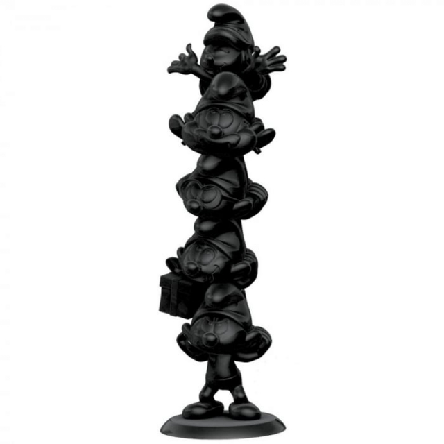 Plastoy Smurffit Hartsipatsas Smurffit sarake Musta painos 50 cm