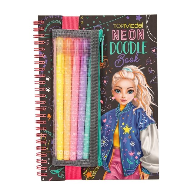 TOPModel TOPModel Neon Doodle Book ja Neon kynäsetti - (413217)