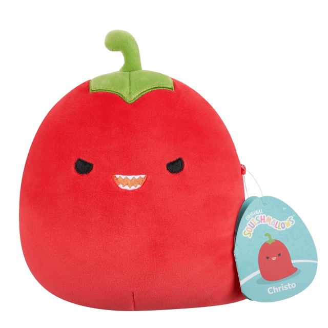 Squishmallows 19 cm pehmolelu P22 - Christo Red Chili Pepper (punainen chilipippuri)
