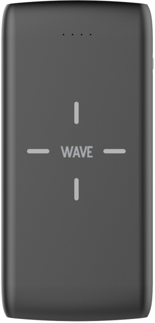 Wave QiPower -varavirtalähde, 10 000 mAh, musta