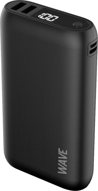 Wave Extrapower - Powerbank, 20 000 mAh, musta