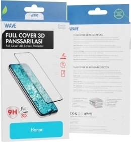 Wave Full Cover 3D -panssarilasi, Honor Magic5 Lite, musta kehys