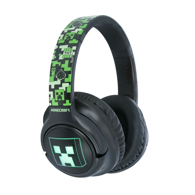 MINECRAFT Kuulokkeet Minecraft Led Light Sharing Aux Over-Ear Langattomat