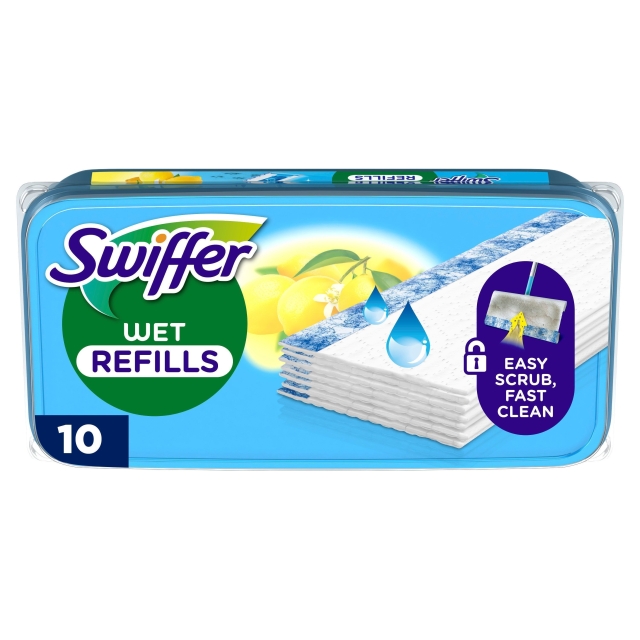Swiffer Rengöringsdukar för golv, 10st fuktiga med citrusdoft