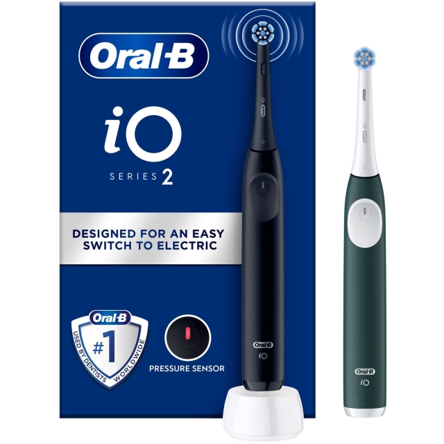 Oral B Eltandborste iO2 Series Duo Night Black / Forest Green