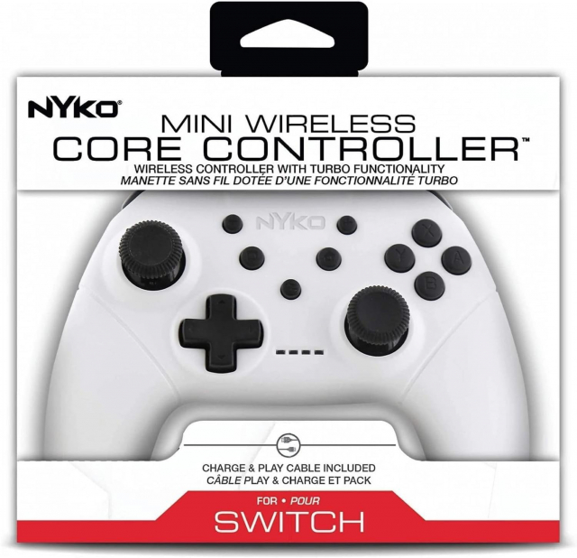 Nyko Mini Wireless Core Controller - valkoinen Switchille