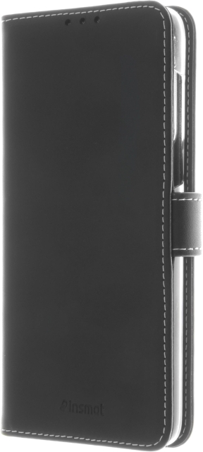 Insmat Exclusive Flip Case lompakkokotelo Motorola Moto G8 Power, musta