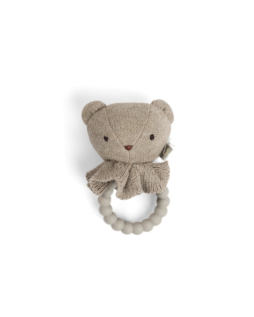 Smallstuff Helistin, karhun kasvot silikonirenkaassa, luonto (40008-90)