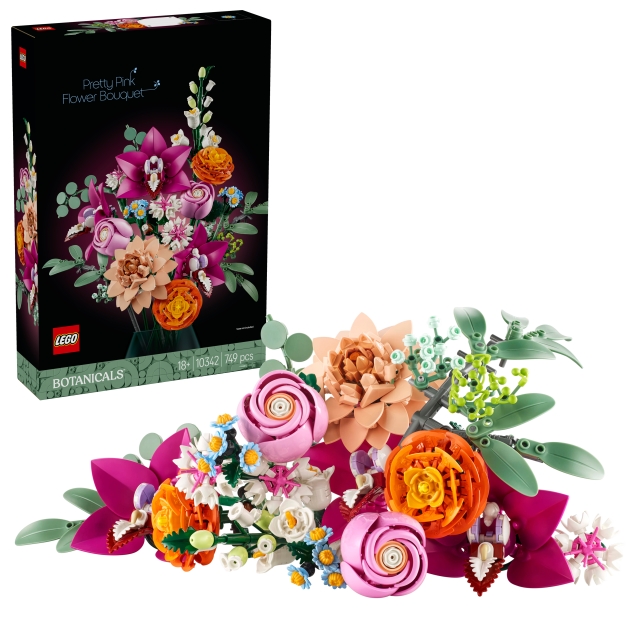 LEGO Kasvitieteelliset kasvit - Kaunis vaaleanpunainen kukkakimppu (10342)