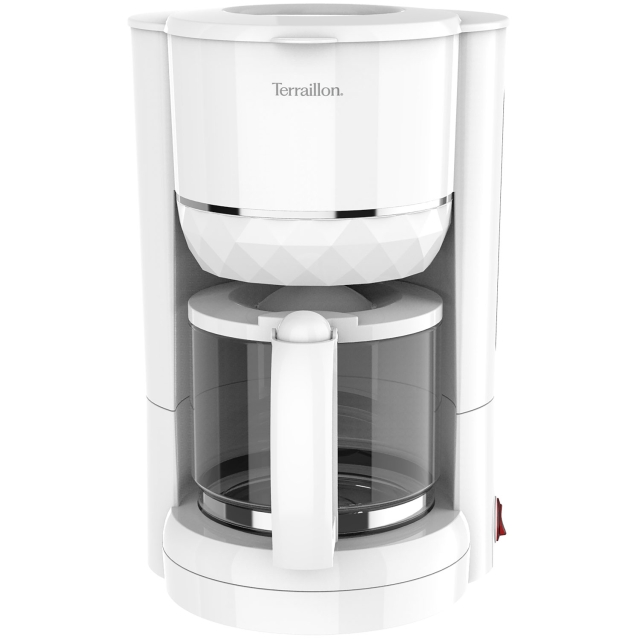 Terraillon Kaffebryggare Diamond 1,25L 980W Droppstopp vit