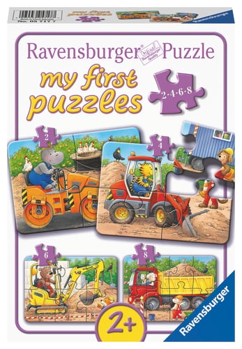 Ravensburger Työmaan eläimet - 2/4/6/8p (10105717)