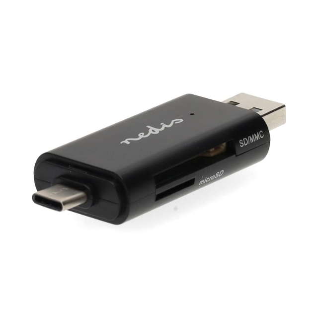 Nedis Kortinlukija | microSD (TF) / microSDHC (TF) / microSDXC (TF) / SD / SDHC / SDXC | USB 2.0