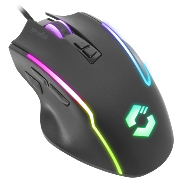 Speedlink DECUS NX RGB-pelihiiri, kumimusta