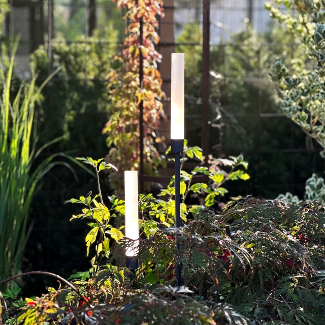 LightsOn Frost Ljuspelare 126 + 91 cm 2-pack Grå