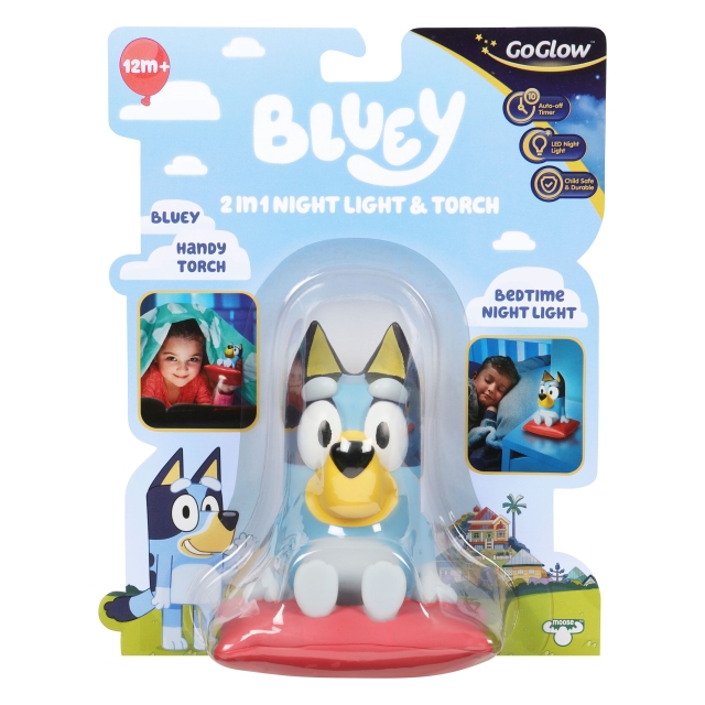 Bluey GoGlow Buddy yövalo ja taskulamppu - (10039)
