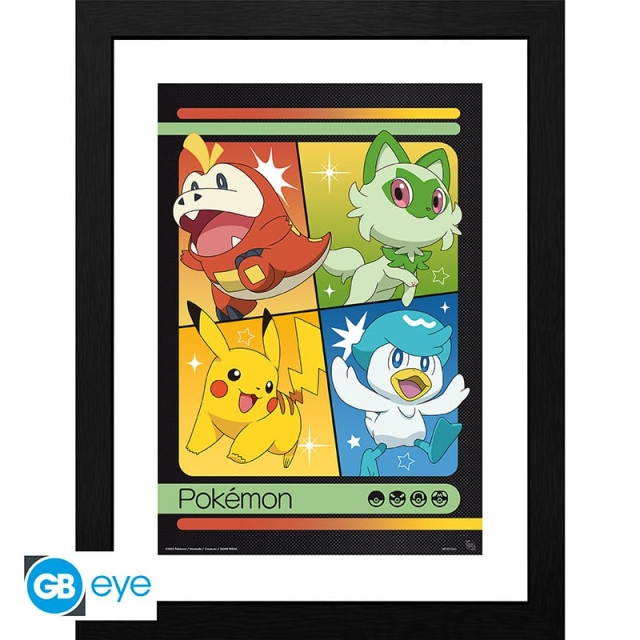 Abysse Scarlet & Violet Starters kehystetty tuloste - 30,5 x 40,6 cm