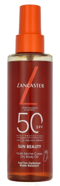 Lancaster Sun Beauty Fast Tan Optimizer Satin Dry Oil High Protection SPF50 150 ml