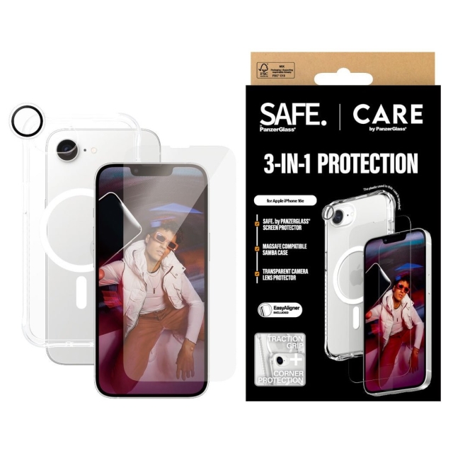 PanzerGlass CARE by PanzerGlass - Muoti 3-in-1 -paketti - iPhone 16e