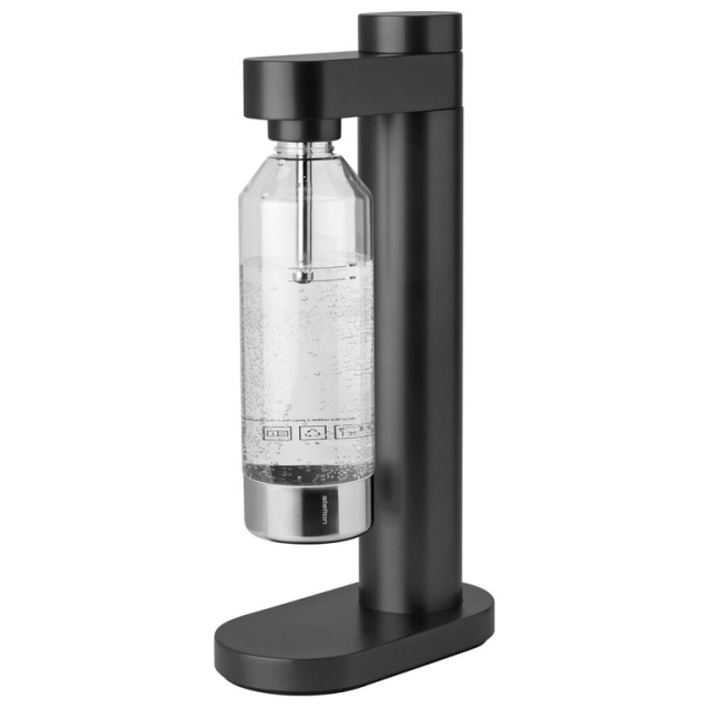 Stelton Brus Carbonator (musta metallinen)