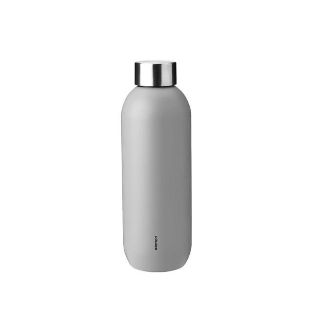 Stelton Keep Cool tyhjiöeristetty pullo 0,6 L (vaaleanharmaa)