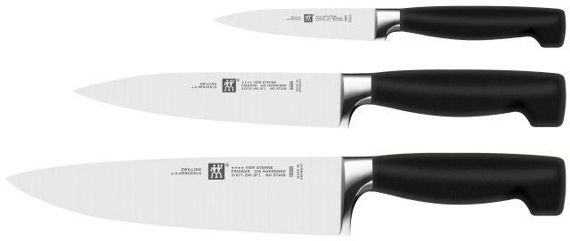 Zwilling FOUR STAR, Veitsisarja, 3-osainen - väritön - E