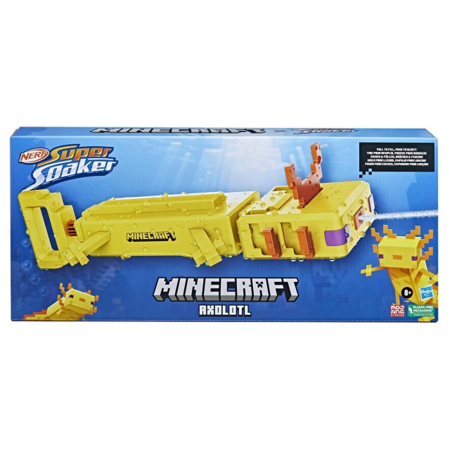 Nerf Super Soaker Minecraft Axolotli
