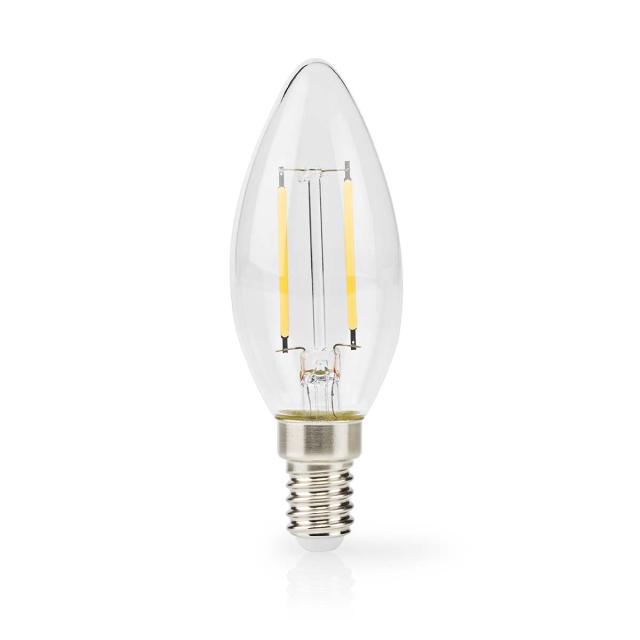 Nedis LED-lamppu E14 | Kynttilä | 2.2 W | 470 lm | 2700 K | Lämmin Valkoinen | Retrotyylinen | 1 kpl | Kirkas