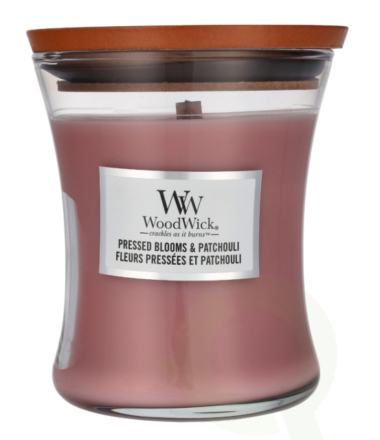 WoodWick Pressed Blooms & Patchouli Medium Hourglass Candle 0