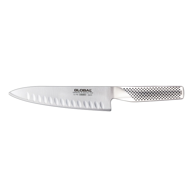 GLOBAL Keittiöveitsi Fluted 20cm terä (G-78 )