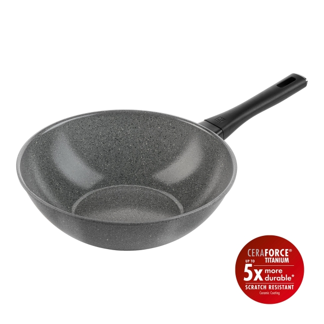 Zwilling Terreno Plus Keraaminen Wokki - Harmaa - 28 cm