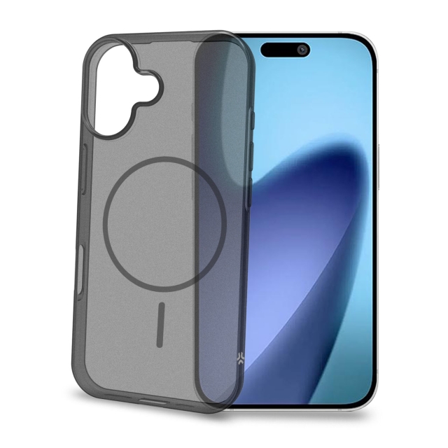 Celly Magsand MagSafe-kompatibelt skal iPhone 17 Svart